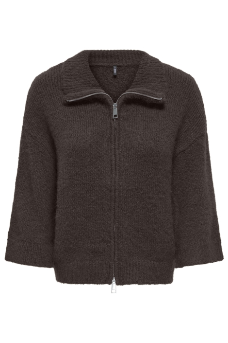 Only bruine dames vest | Vooraanzicht