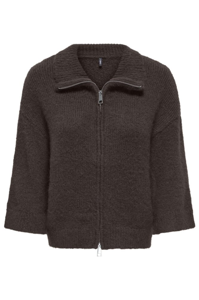 Only bruine dames vest | Vooraanzicht