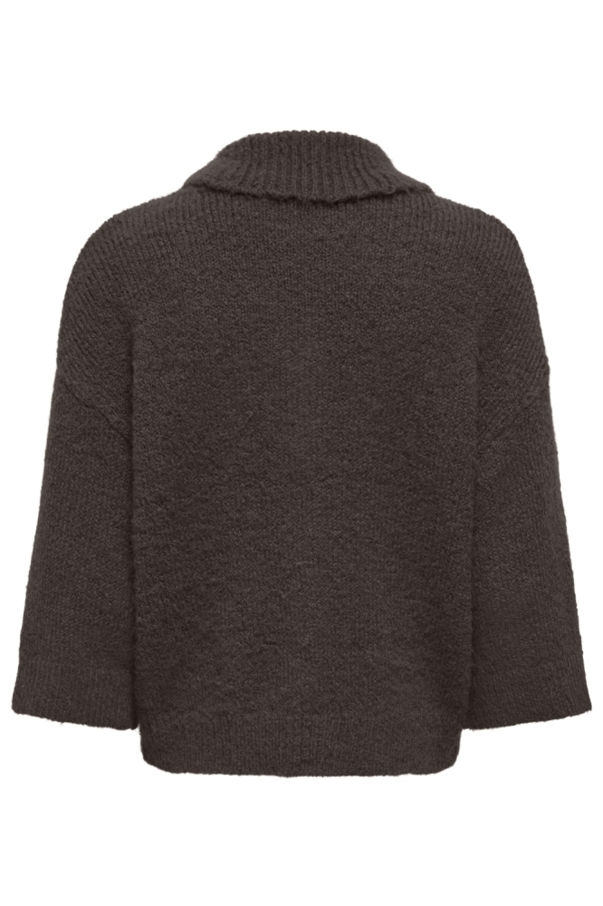 Only bruine dames vest | Achteraanzicht