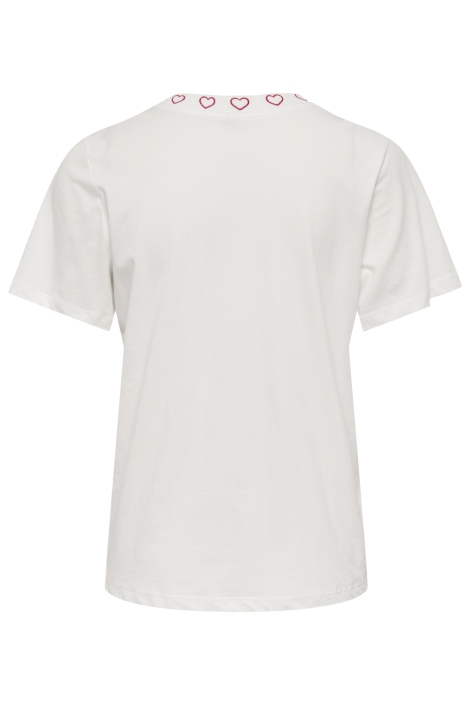 Only witte dames t-shirt | Achteraanzicht