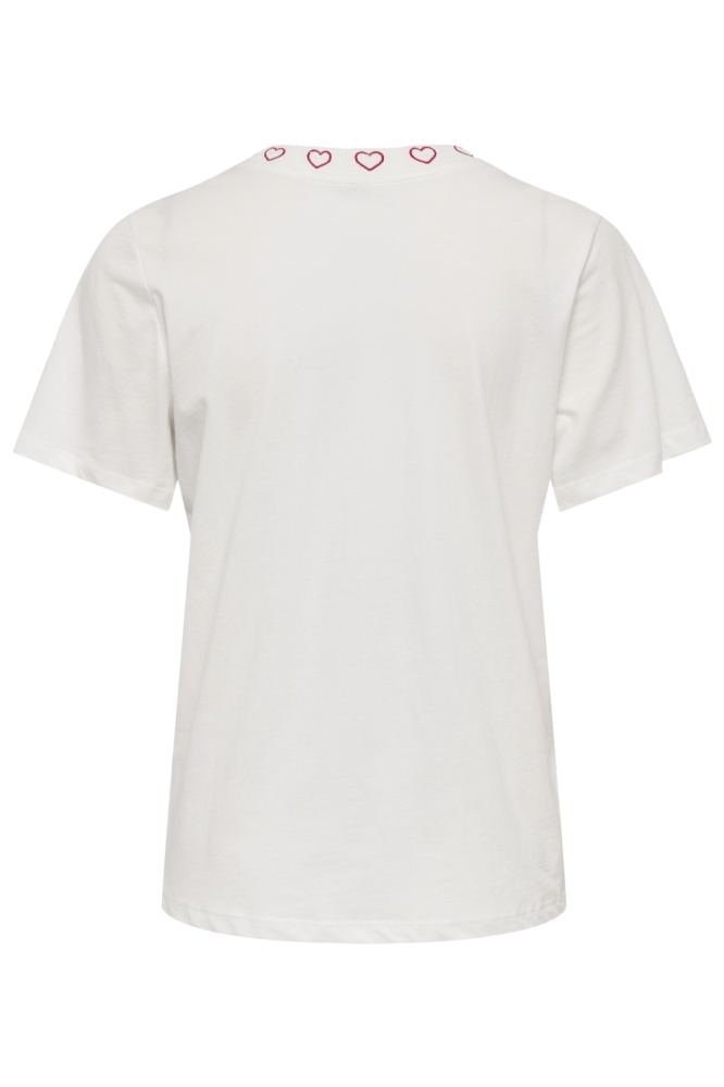 Only witte dames t-shirt | Achteraanzicht
