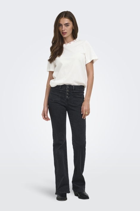 Only witte dames t-shirt | Model