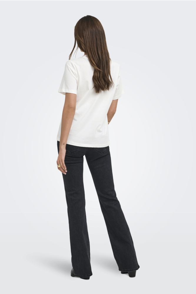 Only witte dames t-shirt | Model