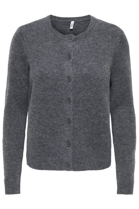Only grijze dames vest | Vooraanzicht