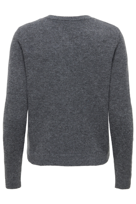 Only grijze dames vest | Achteraanzicht