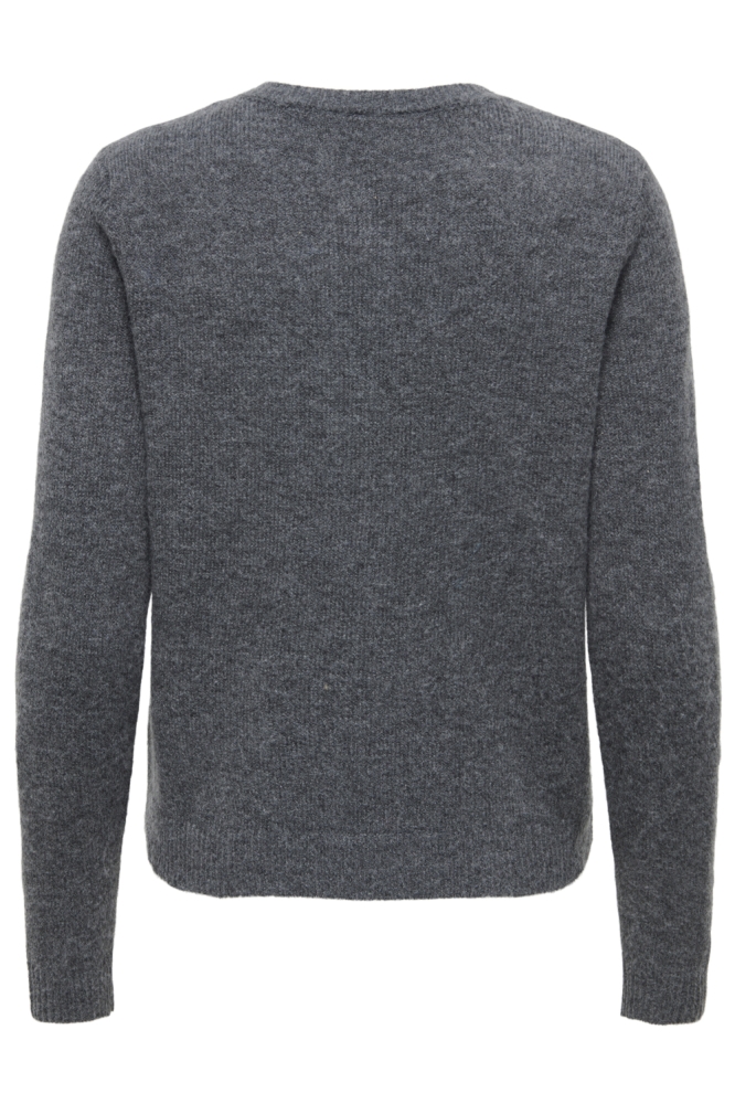 Only grijze dames vest | Achteraanzicht