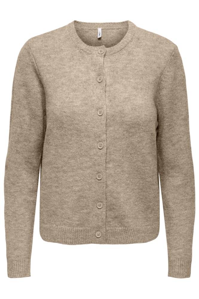 Only beige dames vest | Vooraanzicht