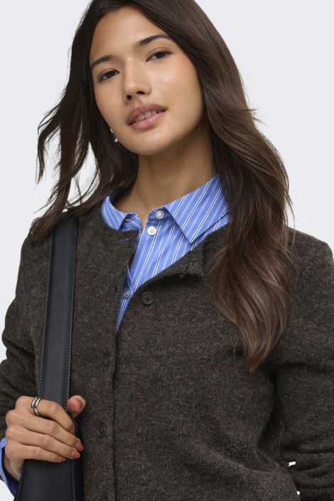 Only bruine dames vest | Close up