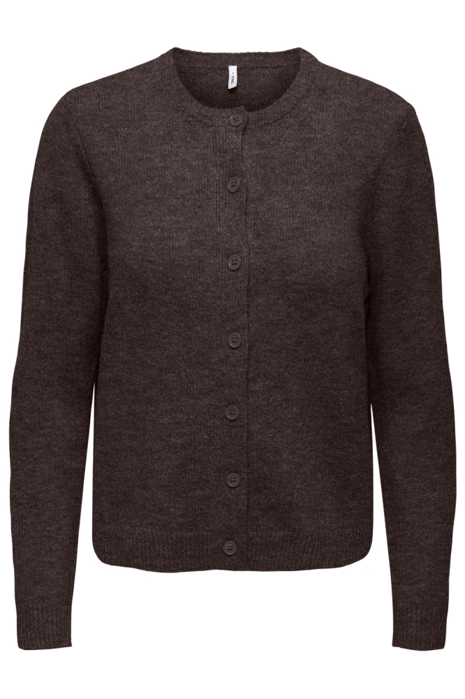 Only bruine dames vest | Vooraanzicht
