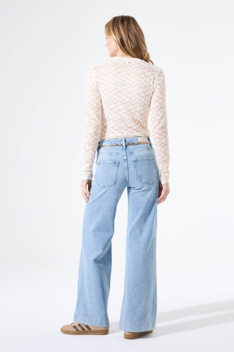 Garcia beige dames t-shirt | Model