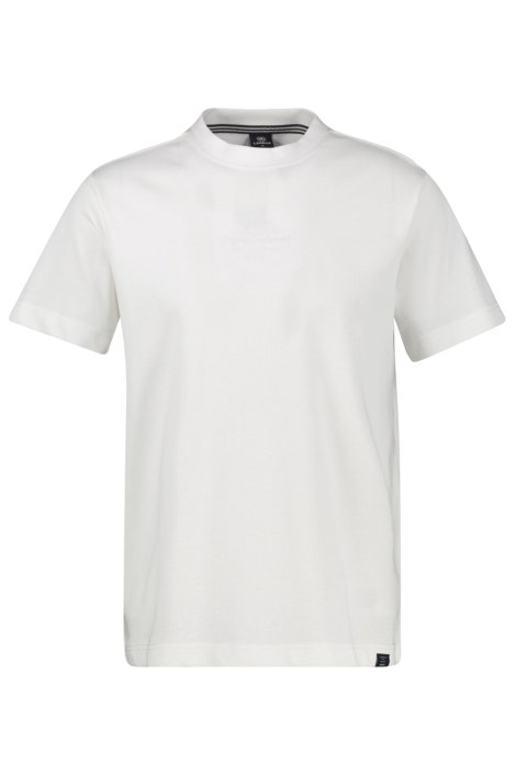 Lerros witte heren t-shirt | Vooraanzicht