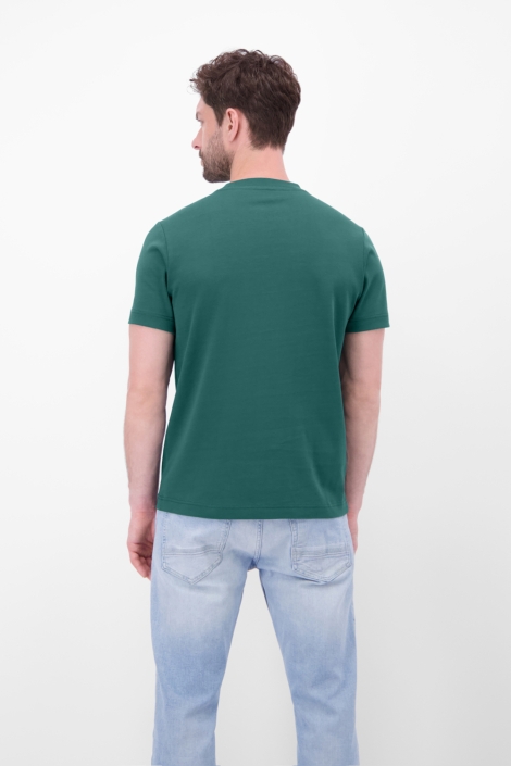 Lerros groene heren t-shirt | Model achteraanzicht