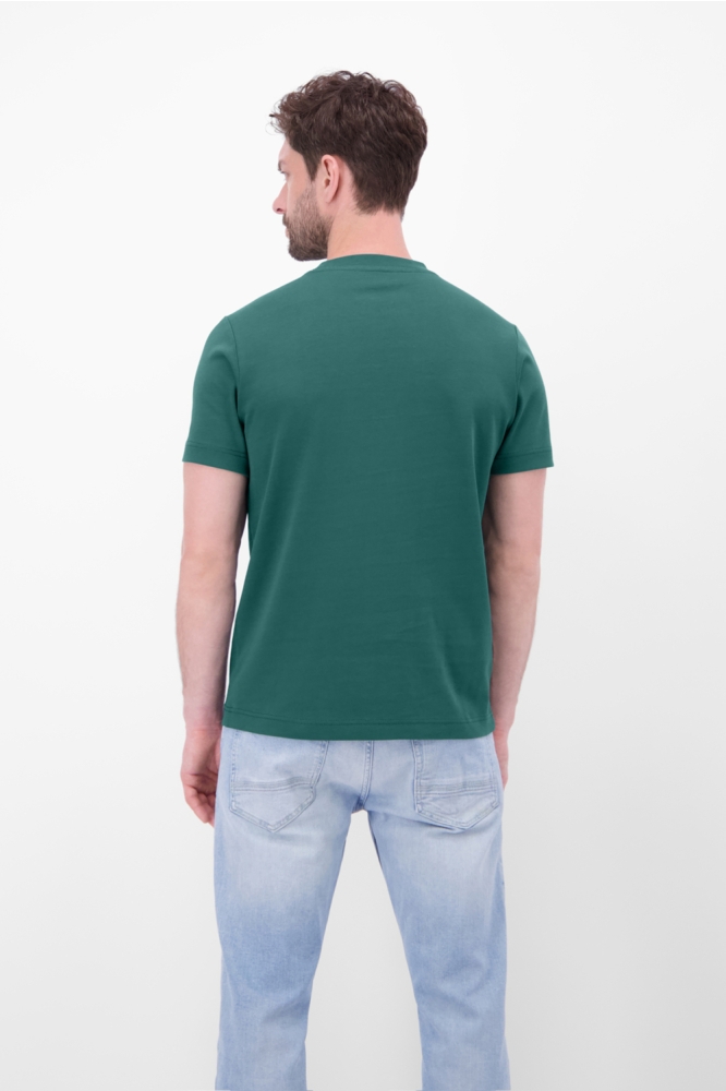 Lerros groene heren t-shirt | Model achteraanzicht