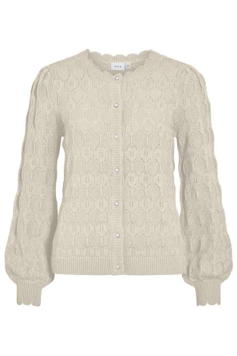 Vila beige dames vest | Vooraanzicht