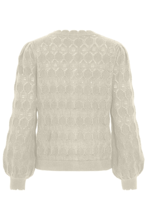 Vila beige dames vest | Achteraanzicht