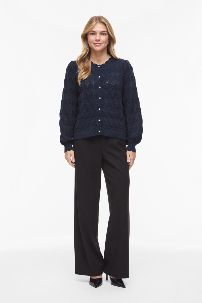 Vila blauwe dames vest | Model