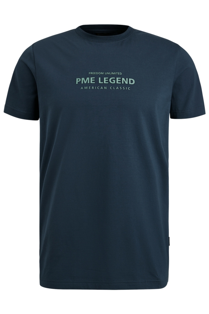 PME legend blauwe heren t-shirt | Vooraanzicht