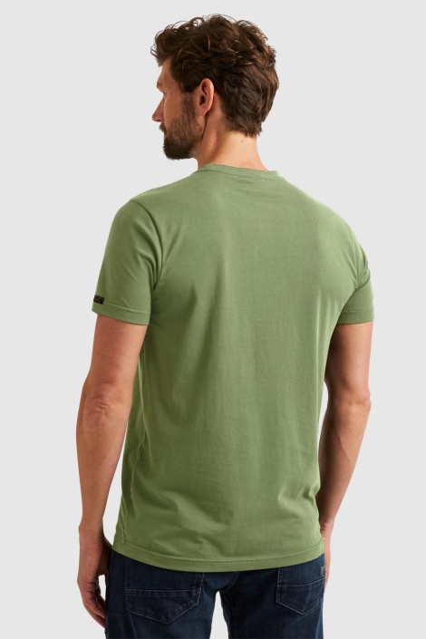 PME legend groene heren t-shirt | Model achteraanzicht