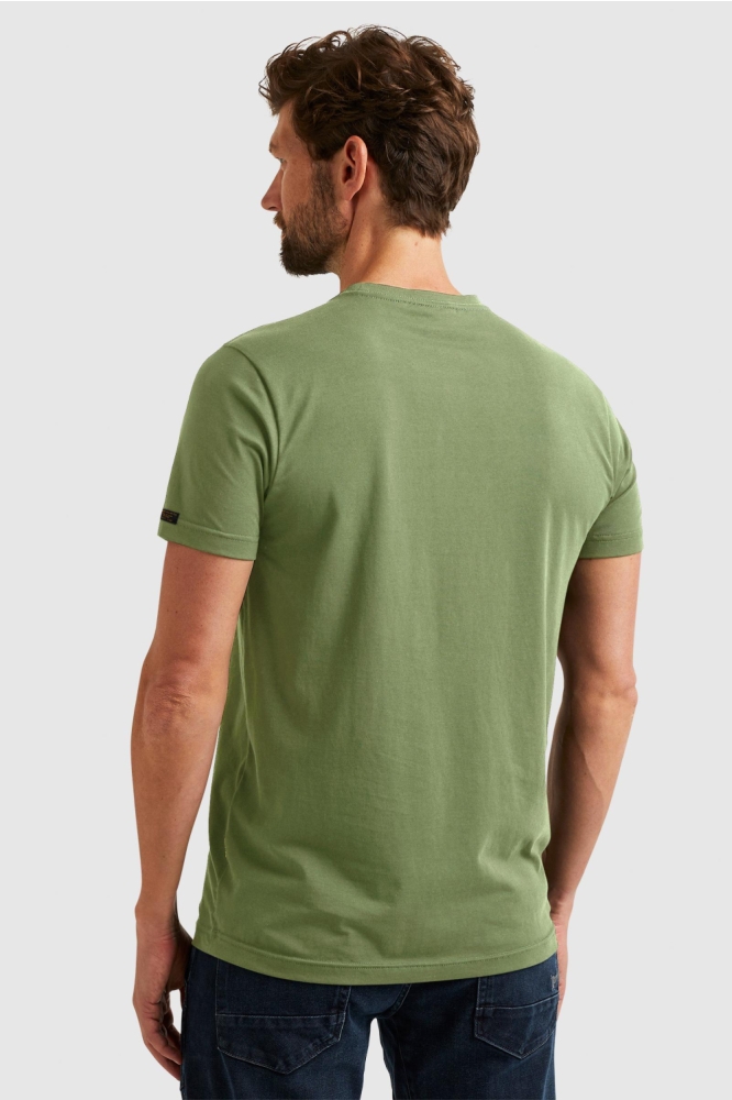 PME legend groene heren t-shirt | Model achteraanzicht