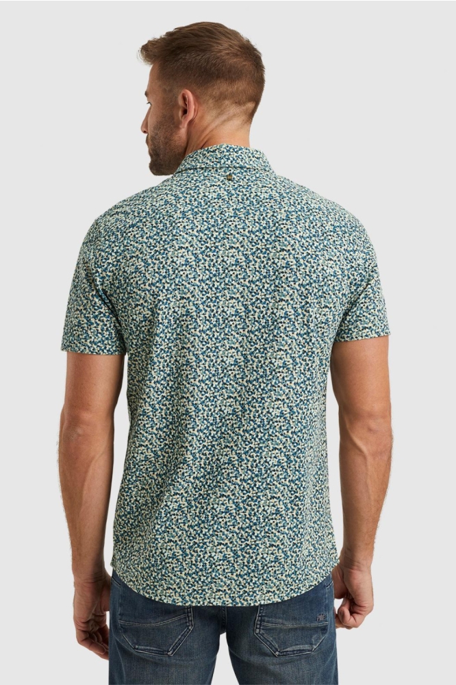 PME legend groene heren overhemd | Model achteraanzicht