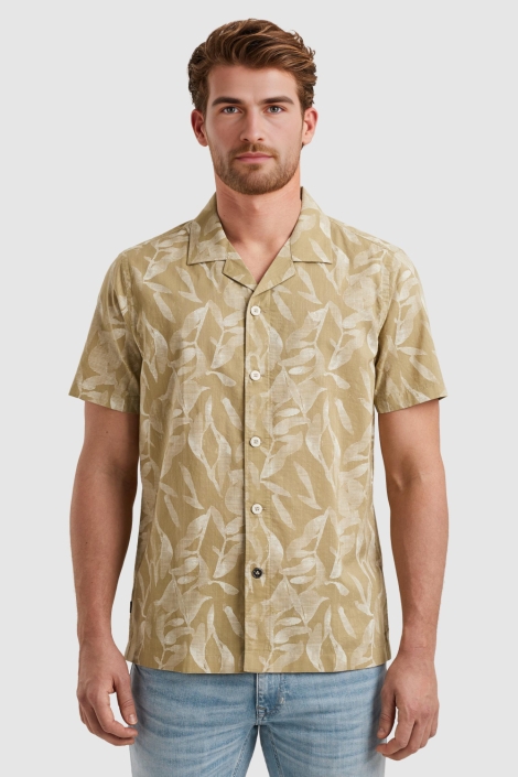 PME legend groene heren overhemd | Model vooraanzicht