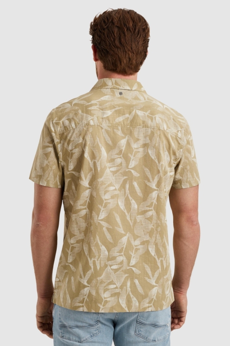 PME legend groene heren overhemd | Model achteraanzicht