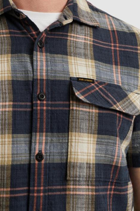 PME legend blauwe heren overhemd | Kleurstaal