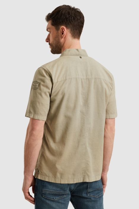 PME legend groene heren overhemd | Model achteraanzicht