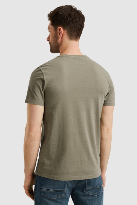 PME legend groene heren t-shirt | Model achteraanzicht