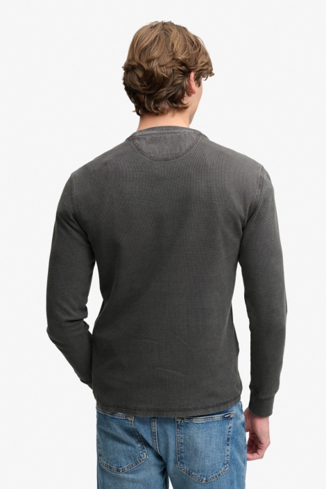 Superdry grijze heren t-shirt | Model achteraanzicht