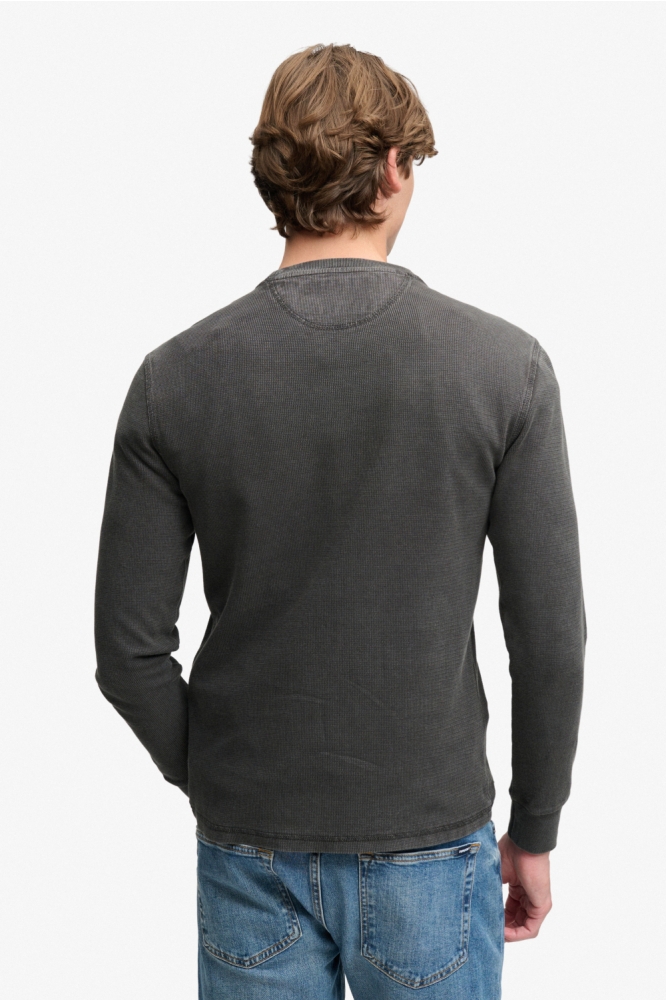 Superdry grijze heren t-shirt | Model achteraanzicht