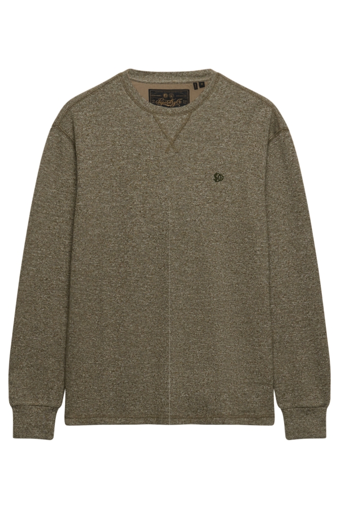 Superdry groene heren trui | Vooraanzicht