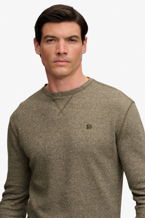 Superdry groene heren trui | Close up