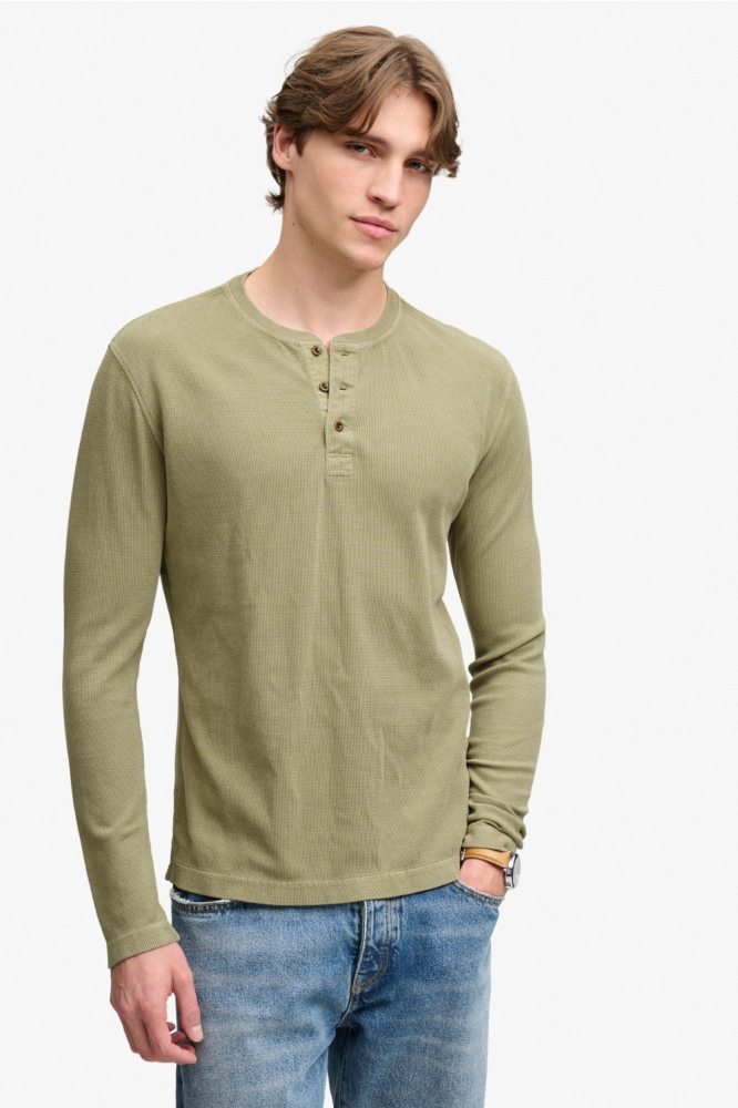 Superdry groene heren t-shirt | Vooraanzicht