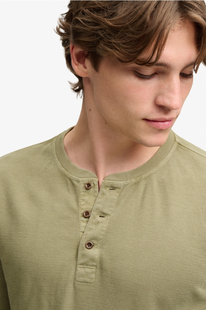 Superdry groene heren t-shirt | Close up