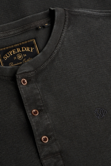 Superdry zwarte heren polo | Kleurstaal