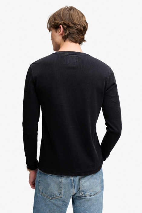 Superdry blauwe heren t-shirt | Model achteraanzicht