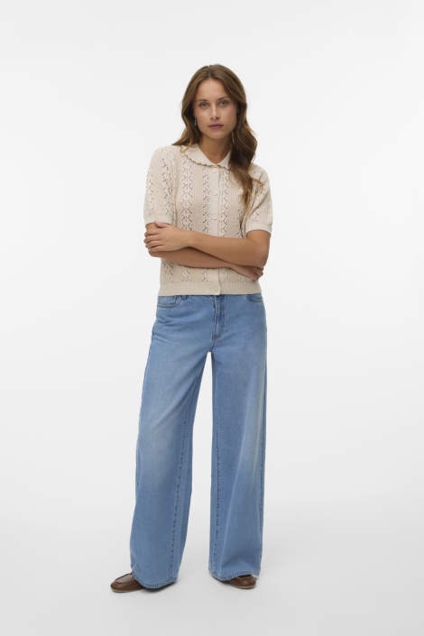 Vero Moda beige dames vest | Model