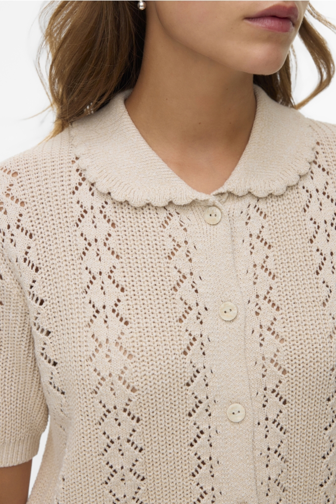 Vero Moda beige dames vest | Close up
