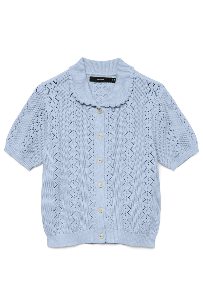 Vero Moda blauwe dames vest | Vooraanzicht