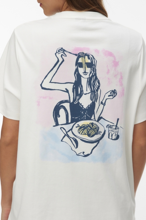 Vero Moda witte dames t-shirt | Close up