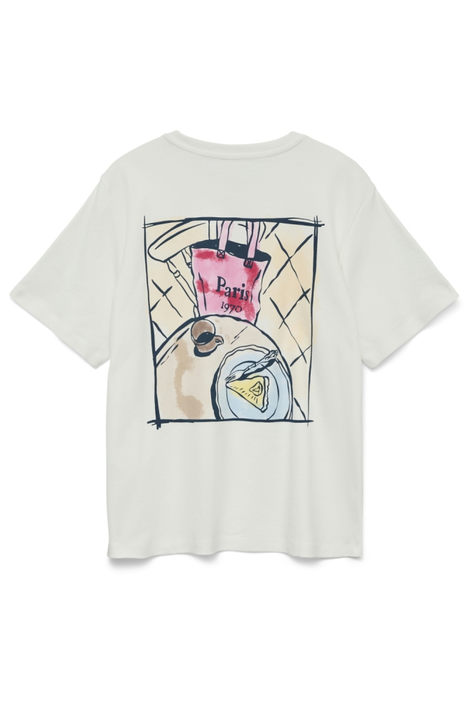 Vero Moda witte dames t-shirt | Achteraanzicht