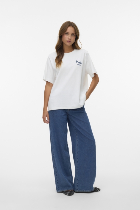 Vero Moda witte dames t-shirt | Model