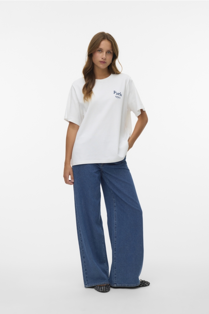 Vero Moda witte dames t-shirt | Model
