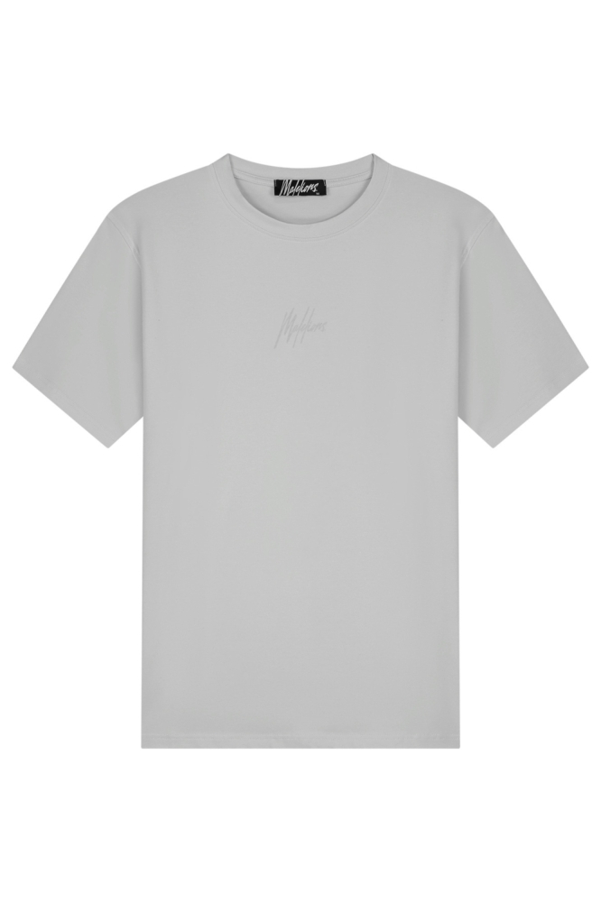Malelions grijze heren t-shirt | Vooraanzicht