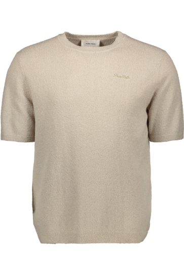 Pure Path Trui TOWEL SOFT BOUCLE KNITTED 26010819 46 SAND