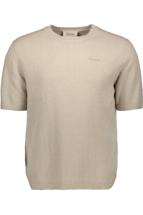 Pure Path zand heren trui | Vooraanzicht