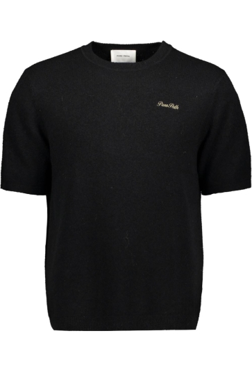 Pure Path Trui TOWEL SOFT BOUCLE KNITTED 26010819 02 BLACK