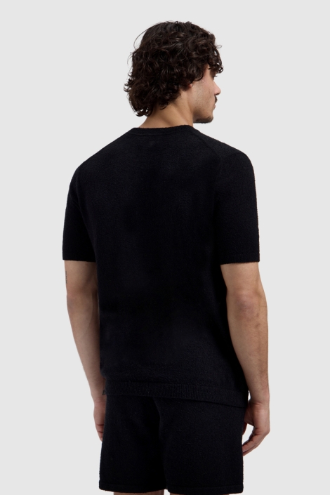 Pure Path zwarte heren trui | Model achteraanzicht