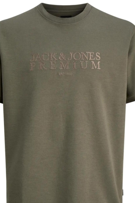 Jack & Jones groene heren t-shirt | Close up
